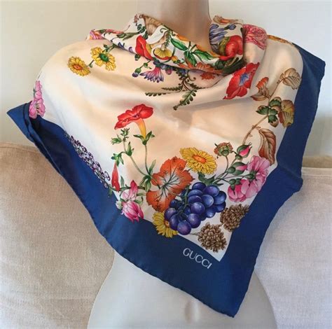 gucci fiora scarf|gucci floral scarf vintage.